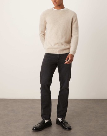 ARKET Park regular straight fit jeans in washed black