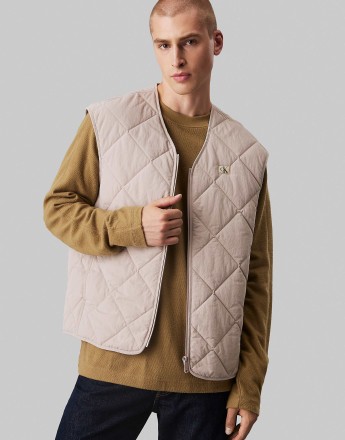 Calvin Klein Jeans Quilted nylon gilet in atmosphere