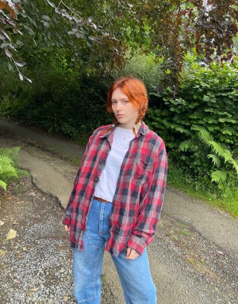 Vintage Size XXL Plaid Flannel Shirt in Multi