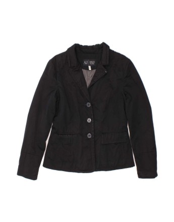 Vintage Armani Jeans 3 Button Blazer Jacket EU 42 Medium In Black