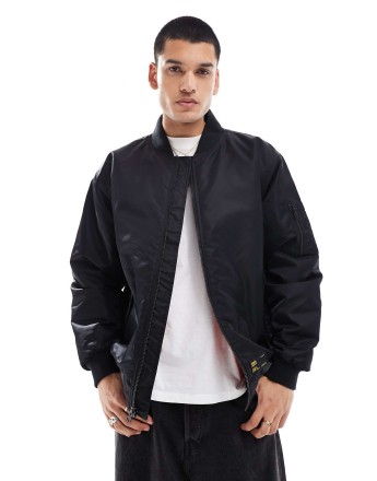 Vans copley bomber jacket in black