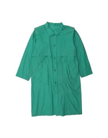 Vintage Overcoat UK 16 Large In Turquoise