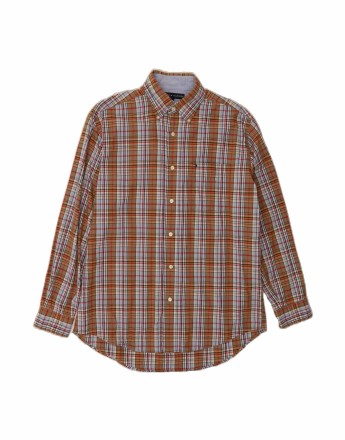 Vintage Tommy Hilfiger Shirt Small In Brown Plaid