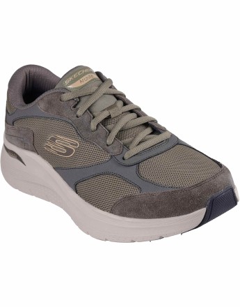 Skechers Arch fit 2.0 the keep shoe in olive