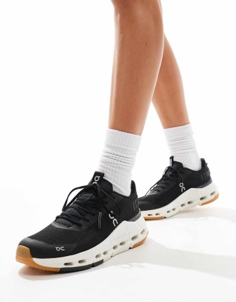 ON Cloudnova Form 2 all day trainers in black and white