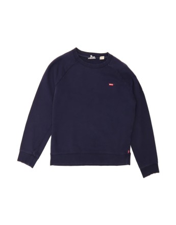 Vintage Levi's Oversized Sweatshirt Jumper UK 6 XS In Blue