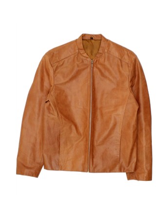 Vintage Leather Jacket UK 38 Medium In Brown