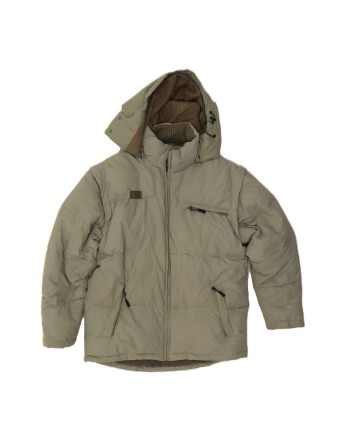 Vintage Fila Hooded Padded Jacket UK 40 Large In Green