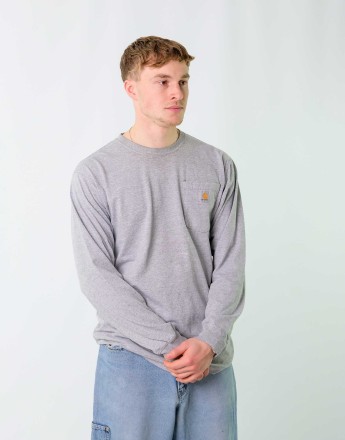 Vintage Carhartt M Long Sleeve Shirt Grey