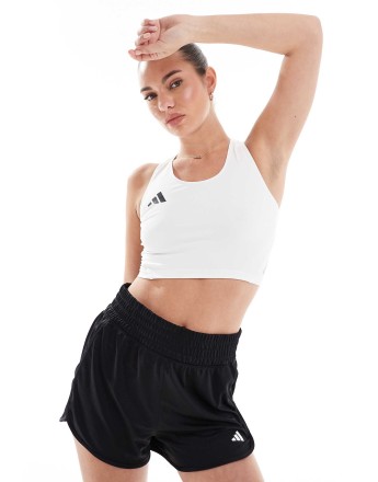 adidas Running Adizero tank in white