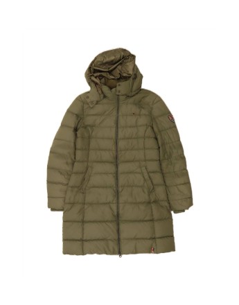 Vintage Tommy Hilfiger Hooded Padded Coat UK 18 XL In Khaki