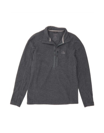 Vintage L.l.bean Zip Neck Sweatshirt Jumper Small In Grey
