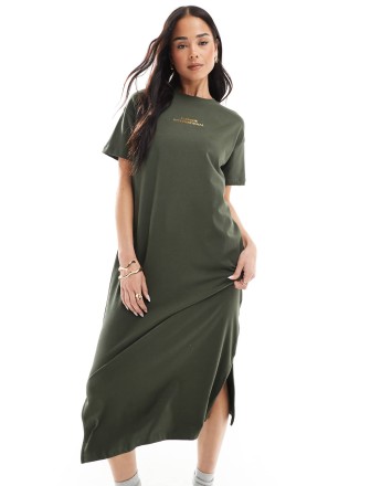 Barbour International Emerson jersey midi dress in envy