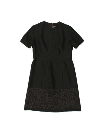 Vintage Shift Dress It 42 Medium In Black