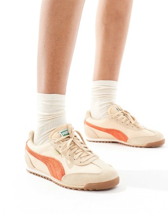 Puma Arizona trainers in beige & red