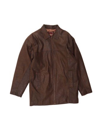 Vintage Leather Jacket It 50 Large In Brown