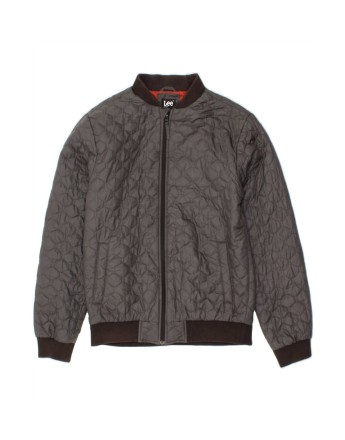 Vintage Lee Bomber Jacket UK 38 Medium In Grey