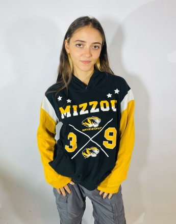 Vintage size l mizzou usa football hoodie in multi in multi