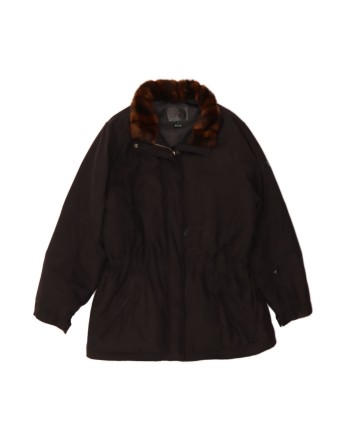 Vintage Ralph Lauren Padded Jacket UK 14 Medium In Black