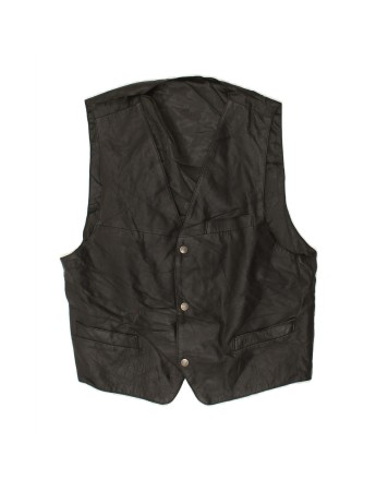 Vintage Waistcoat It 54 XL In Black