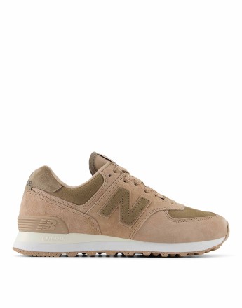 New Balance 574 trainers in brown