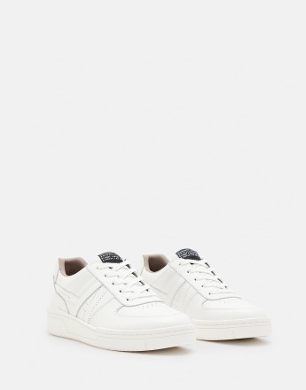AllSaints Vix leather trainers in white