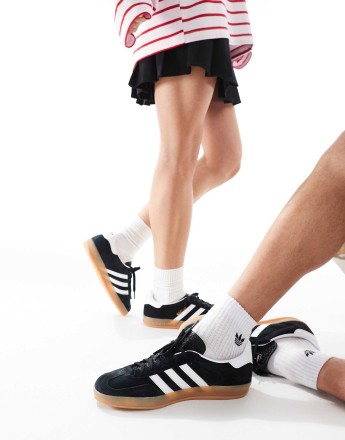 adidas Originals Gazelle Indoor trainers in black