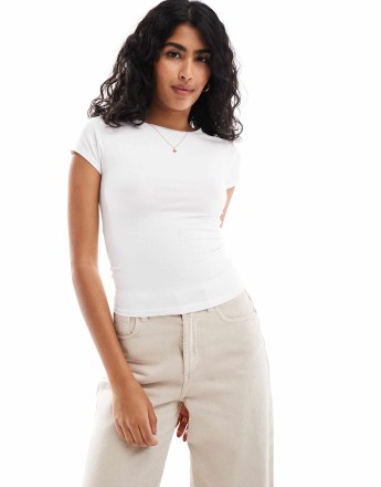 Cotton On jersey crew tee in white