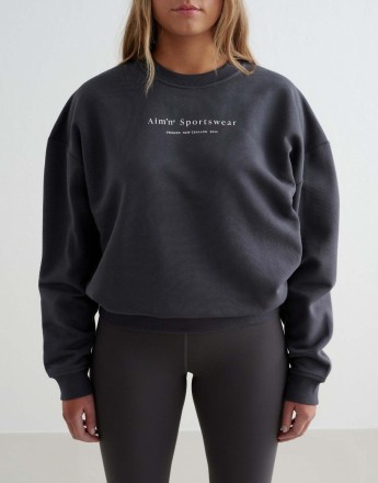 Aim'n Shadow grey serif sweatshirt in grey