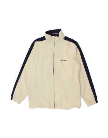Vintage Champion Tracksuit Top Jacket Large In Grey Colourblock