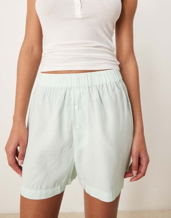 Luna boxer short in green stripe