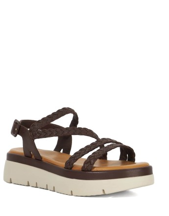 Dune London Lexture sandals in brown