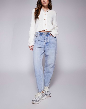 Armani Exchange carrot tapered jeans in light blue