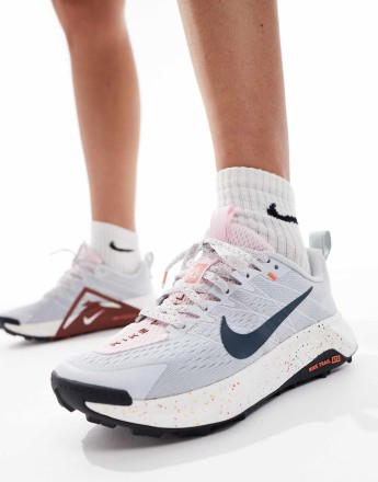 Nike Running ReactX Wildhorse trainers in grey and white