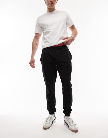 Tommy Jeans Logo slim joggers in black
