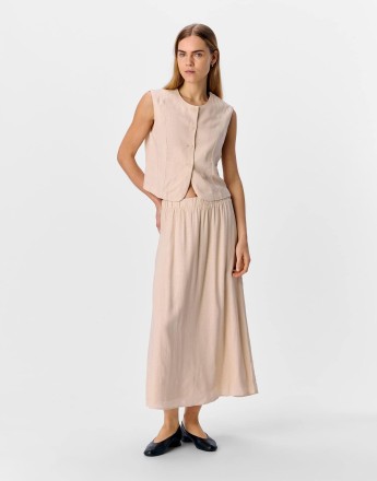 Object Midi skirt in cream