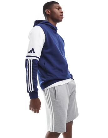adidas Football Squadra 25 sweat hoodie in team navy blue 2 / white