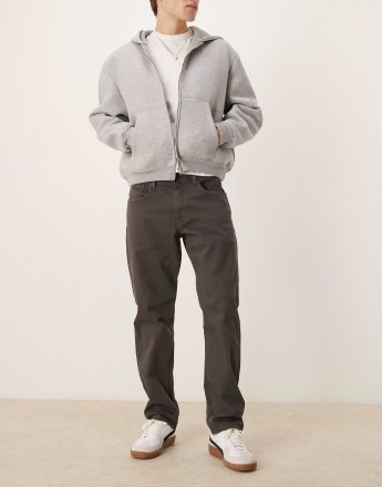 Selected Homme straight fit scott jean in grey