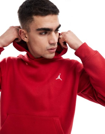Jordan brooklyn fleece hoodie in red