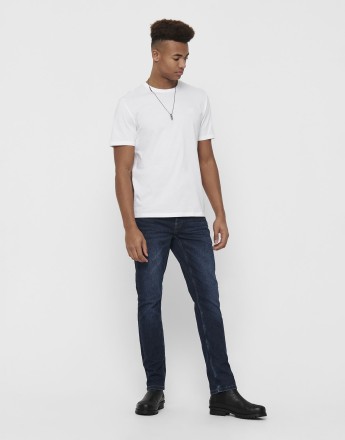 ONLY & SONS Slim fit jeans in blue denim