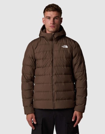 The North Face Aconcagua 3 hooded puffer jacket in brown