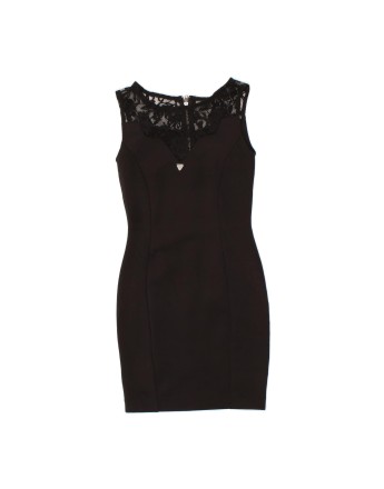 Vintage Guess Sleeveless Bodycon Dress UK 6 XS In Black Floral