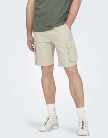 ONLY & SONS Cargo shorts in silver
