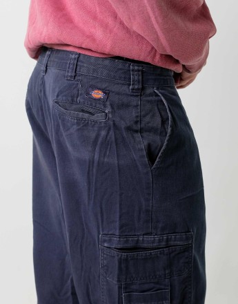 Vintage Dickies 36x30 Canvas Carpenter Baggy Jeans Navy Blue