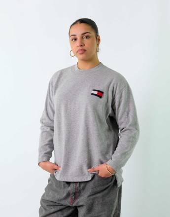 Vintage Tommy Hilfiger M Sweatshirt Grey