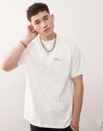 Dr Denim Trooper relaxed fit t-shirt in white