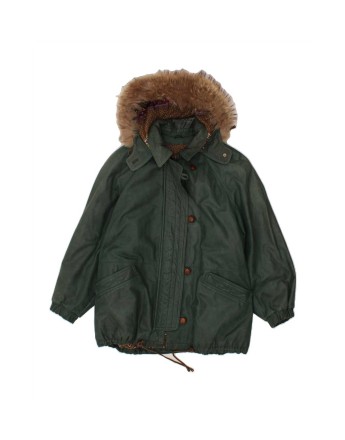Vintage Oversized Hooded Jacket It 46 Large In Green