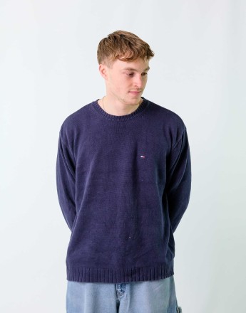 Vintage Tommy Hilfiger XL Sweatshirt Navy Blue