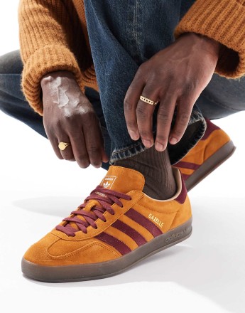 adidas Originals Gazelle Indoor trainers in brown