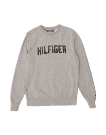 Vintage Tommy Hilfiger Graphic Sweatshirt Jumper Medium In Grey